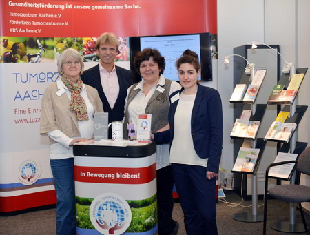 KBS und ‚F&ouml;rderkreis Tumorzentrum Aachen e.V.‘ mit 30 Sportvereinen bei der EUREGIO Messe vom 1. bis 10. M&auml;rz 2013 